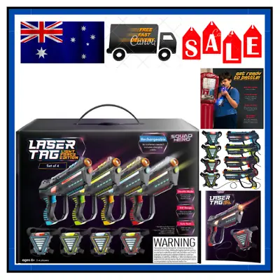 Rechargeable Laser Tag Set For Kids Teens & Adults With Gun & Cristamas Gift • £139.57