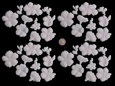 40 X Edible 3D Cherry Blossoms Set 2  Flowers Cupcake Cake Toppers Decorations • £7.99
