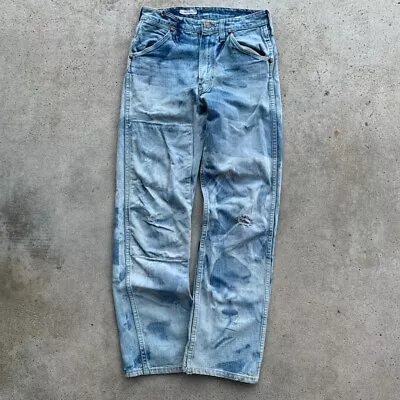 Vintage 50s Wrangler Blue Bell Sanforized Sun Faded Denim Jeans (28x29) • $150