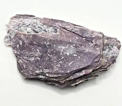 Lepidolite Mica Sheet Book Crystal Layers 7 Cm Specimen Raw Rock 26 Grams • $29.99