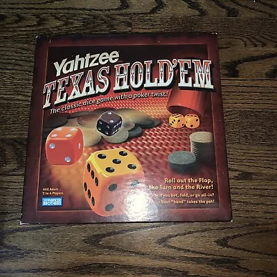 Yahtzee Texas Hold'em Poker Style Dice Game Hasbro 2004 Complete • $14.99