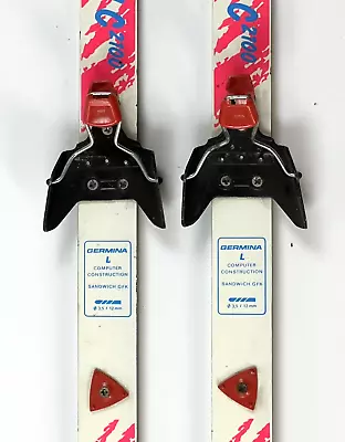 Germina Basic 2100 130cm Xc Skis 3 Pin 75mm Bindings NO WAX Cross Country GDR • $25