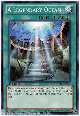 SDRE-EN024 A Legendary Ocean 1st Edition Mint YuGiOh Card • £0.99