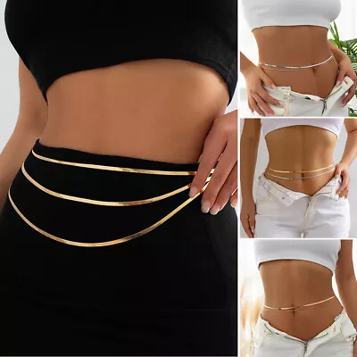 Sexy Women Body Belly Waist Chain Bikini Beach Harness Jewelry Necklace UK • £3.73