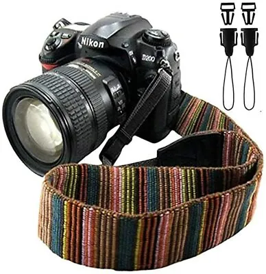 Bailsy Bohemia Vintage Universal Neck Strap For All DSLR Camera Nikon Canon Sony • £4.99