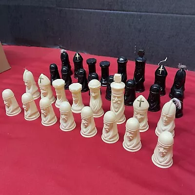 Vintage Gothic Chess Pieces / 32 Plastic • $20