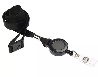 £129.99 • Buy ID Card Work Pass Holder Lanyard Neck Strap With Retractable Keyring Reel Lot