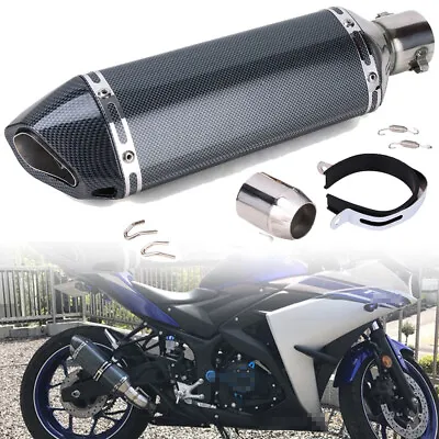 Universal 38-51mm Motorcycle Exhaust Muffler Pipe Silencer ATV Slip On DB Killer • $46.01