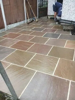 Bradstone Pine/raj Indian Sandstone 22mm Calibrated 600x600mm 2ft X 2ft 23104 • £10.95