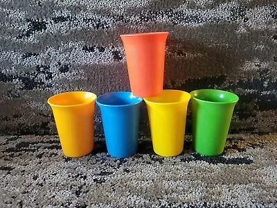 Lot Of 5 Vintage Tupperware #109 Classic Kids Bell Tumblers Cups No Lids • $20