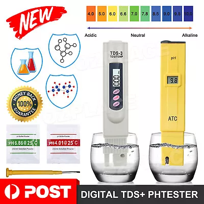 Premium Digital PH Meter / TDS Tester Aquarium Pool SPA Water Quality Monitor • $7.45