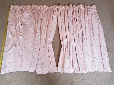 £20 • Buy REDUCED PRICE Laura Ashley Handmade Pink Gingham Lined Curtains