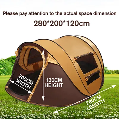 5-8 People Instant Pop Up Tent Waterproof Outdoor Camping Hiking Sporting Goods • $86.98