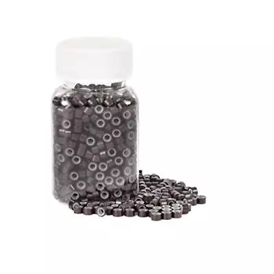 1000pcs Premium Silicone Micro Link Rings 5mm Lined Beads For I Tip Hair Extensi • $16.39