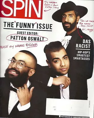 Das Racist Spin Magazine Nov 2011 Patton Oswalt Portlandia Natasha Leggero • $12.95