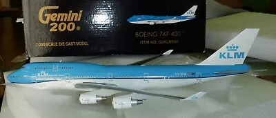 Gemini 200  1:200  KLM Airlines  747-400 #PH-BFW   -  G2KLM546 • $210