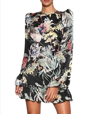 LAST CHANCE!! Elle Zeitoune FLOWY DRESS WITH BELLE SLEEVES Size 8new!RRP $299 • $85