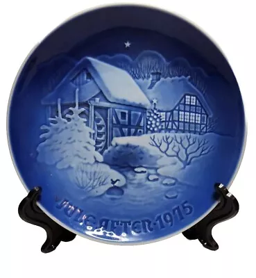 Vtg B & G Copenhagen 1975 Christmas At The Old Water Mill Collectors Plate  • $27.55