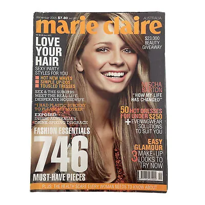 MARIE CLAIRE - Australian Women's Magazine December 2005 Mischa Barton • $24.57