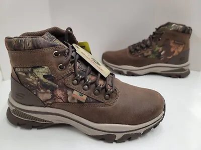 Mens Skechers Relaxed Fit Air Cooled Memory Foam Hiker RALCON LORKEN CAMO 204218 • $54.99