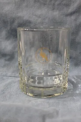 VINTAGE Wild Turkey Kentucky Bourbon Heavy Base Rocks Low Ball Glass Gold Logo • $17.75