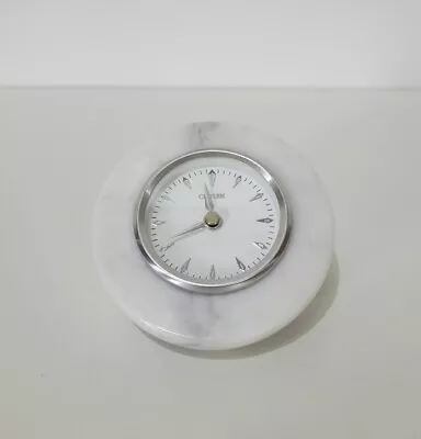 Citizen Decorative White Marble Half Sphere Clock Working  • $60