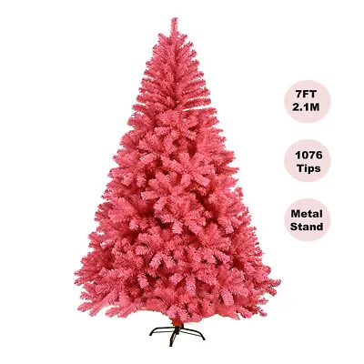 SALE Pink Christmas Tree 7FT 2.1M Lush 1076 Tips Metal Stand Easy Assemble • $9999.99