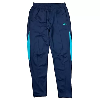 Kappa Tracksuit Bottoms Pants Tapered Y2K Retro Blue Mens Small • £19.99
