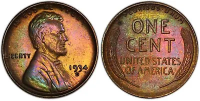 1934 D 1C Lincoln Wheat Cent PCGS Genuine Cleaned AU Detail • $35.21