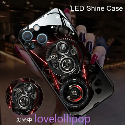 Mechanical Style LED Light Up Phone Case Cover For IPhone 15 13 14 11 12 Pro Max • $15.19