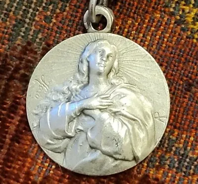 Immaculate Mary & Sacred Heart Vintage & New Holy Medal Religious France Penin • $41.99