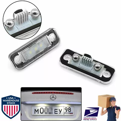 For Mercedes-Benz W203 W211 R171 C219 Number License Plate Lights Lamps Tail LED • $13.25