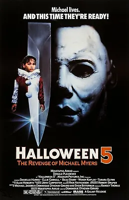 Halloween 5 Movie Poster Print  : 11 X 17 Inches :  The Revenge Of Michael Myers • $13.96