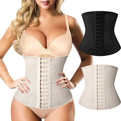 Corset Waist Trainer Shaper Body Shapewear Underbust Cincher Tummy Belt Girdles • £9.79