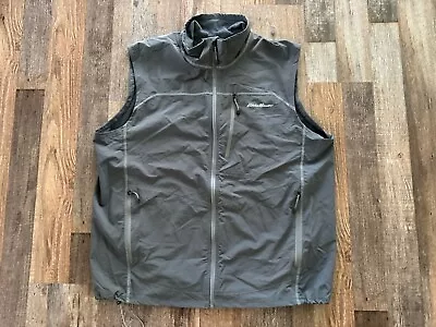Eddie Bauer First Ascent Vest Mens Size XL Gray Nylon Fishing Outdoor • $15