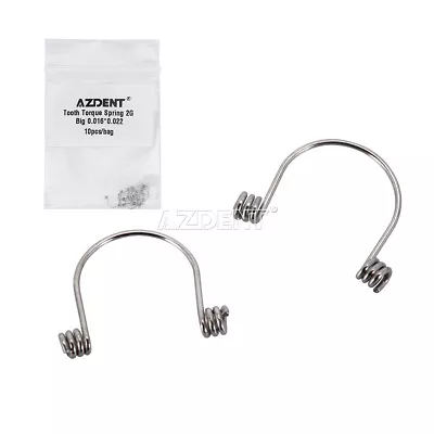 Dental Ortho Anterior Teeth Torque Rectangular Springs 10Pcs/ Big Middle Small  • $99.35