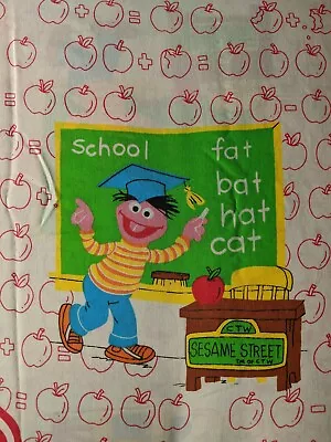 Vintage Sesame Street Fitted & Flat Sheets - Classic Educational - Marlborough  • $15