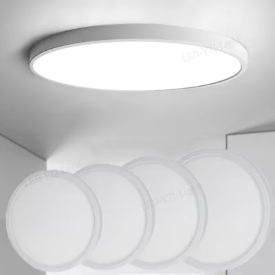 LED Ceiling Down Light Round 16W-36W Ultra-THIN Oyster Lamp Modern Cool/Warm AU • $13.99