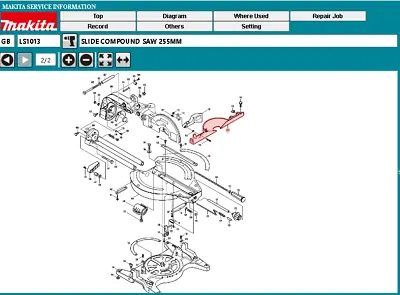 Genuine Makita GUIDE RULE Back Rip Fence For LS1013 Mitre Chop Saw • £65.86