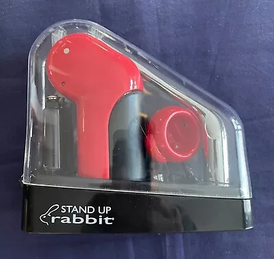 Stand Up * Rabbit *  Corkscrew Wine Bottle Opener * Red Metrokane • $35.99