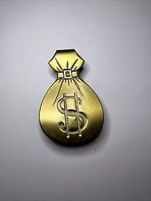 Vintage Gold Tone Money Bag 2” Dollar Sign 💲 Money Clip • $13