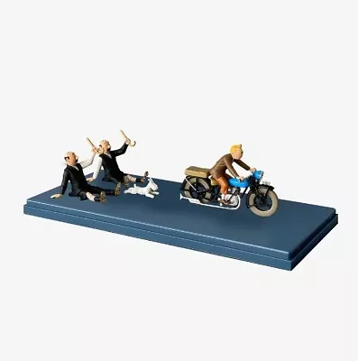 HERGE TINTIN MOTORCYCLE #70 Car Figure 1/24 Authentic Goods • $179.99