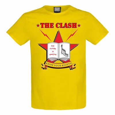 £22.95 • Buy Amplified The Clash Know Your Rights Yellow T-shirt