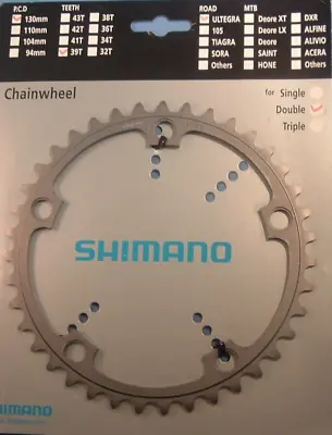 Shimano Ultegra FC-6500 B-39T X130BCD Chainring-NEW / NOS 2x9-Spd- SG -Mint-NIB • $69.99