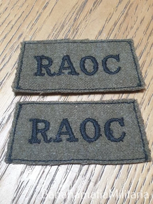 £7 • Buy ROAC - Royal Army Ordnance Corps - Slip On Shoulder Titles - Pair