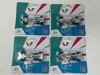 London 2012 Olympic Games Corgi Racers X 4 (All The Same) Silver F1 Car Sealed • £14.99