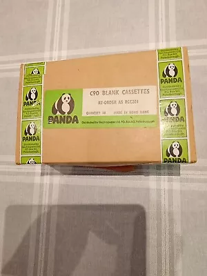  10 X C90 Blank Cassettes Panda Brand New • £25