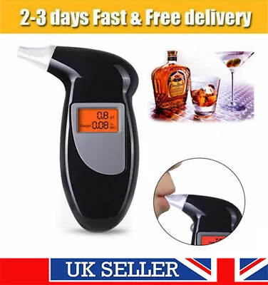 £7.99 • Buy Police Digital Breath Alcohol Analyzer Tester LCD Breathalyzer Test Detector UK