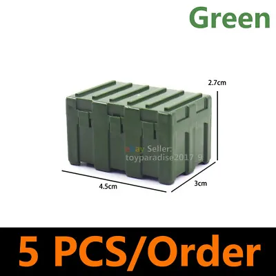 Military Weapon Pack Weapon Case Box Building Blocks Toy Figures Set Green • $14.30