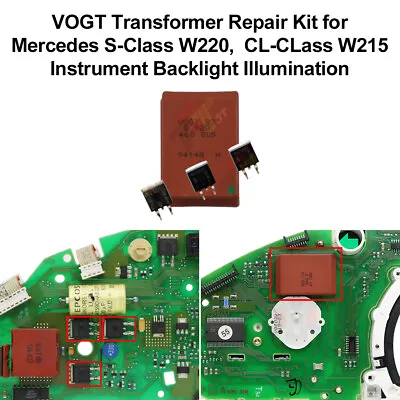 Transformer Repair Kit For Mercedes W215 W220 Instrument Backlight Illumination • $41